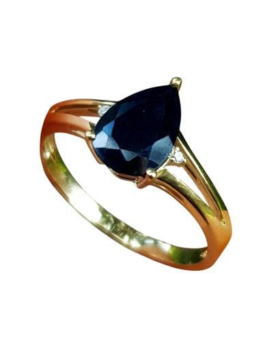 Pear cut natural blue - pear,