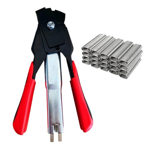 Clamp hog ring - ring, pliers