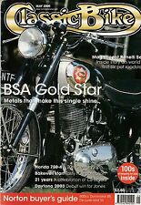 CLASSIC BIKE.May2000.BSA Gold Star/Norton 88 De-Luxe SS/Honda CB750/Benelli 750