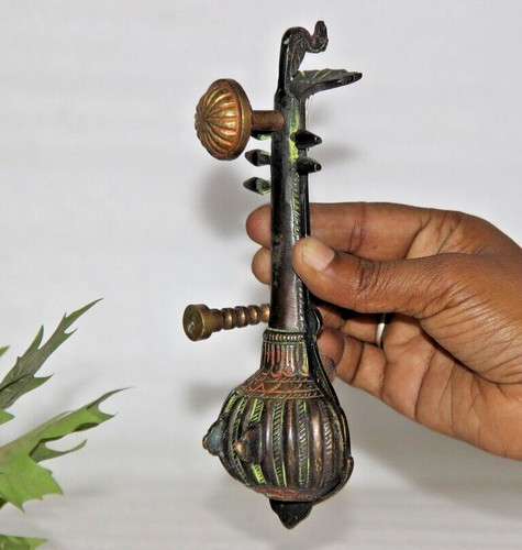 1800 antique brass sarangi - 1800's,
