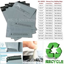 100% RECYCLED POSTAL BAGS Strong Grey Mailing Poly Postage Parcel Shipping Bags