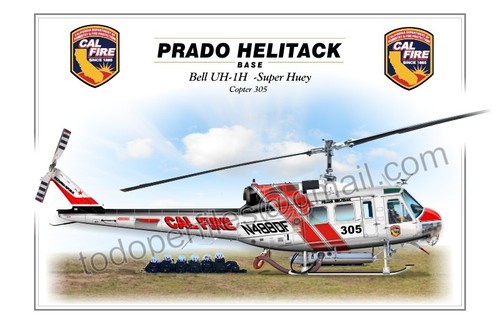 Bell super huey calfire - bell, uh-1h
