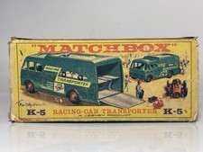 LESNEY MATCHBOX MAJOR PACK M6 BP RACING TRANSPORTER BOX