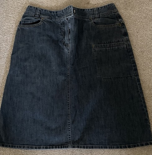 Soft denim knee length - a,