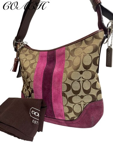 Coach shoulder bag suede - shoulder,