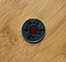 Enamelled & Hand Painted Coin