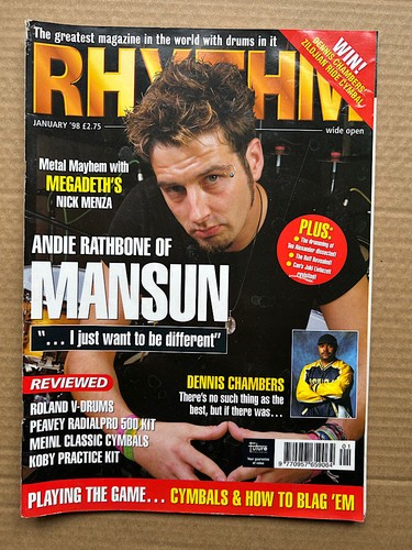 Mansun rhythm magazine january - rhythm,