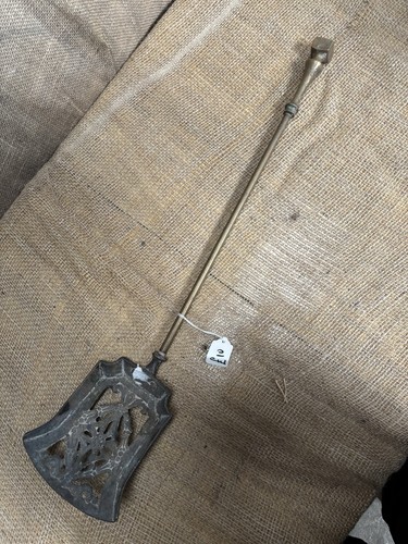 Brass fire iron shovel - brass,