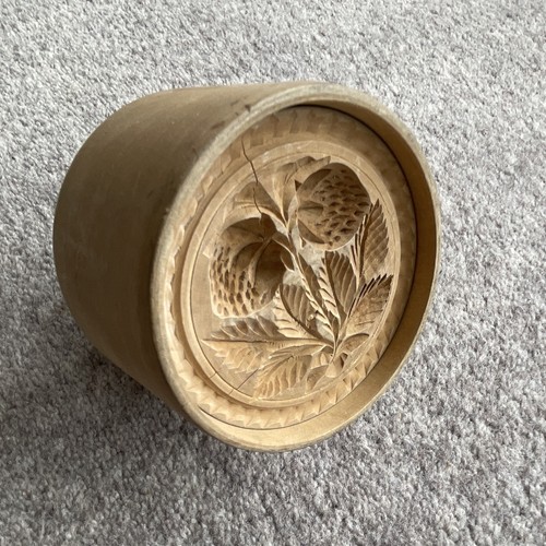Antique treen wooden - treen, butter
