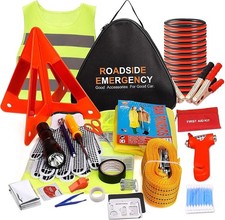 76 in 1 Roadside Emergency Kit Breakdown Car Vehicle Assistance Travel Kit Large