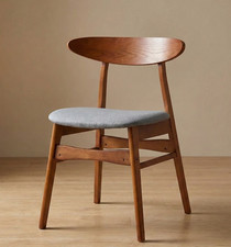 2 Dining Chairs Seat Wooden