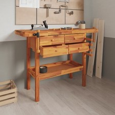 Solid Acacia Wood Workbench