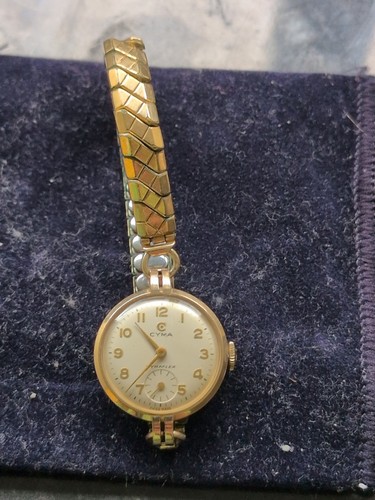 Vintage 9ct gold cyma - cyma, ladies'