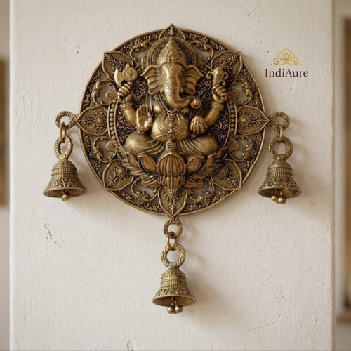 Ganesh wall hanging with - hanging, bell