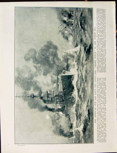 Original old antique print - original,