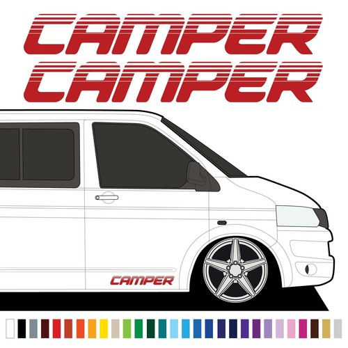 Camper retro fade door - camper,