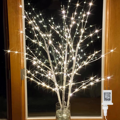 Lighted birch christmas - lighted,