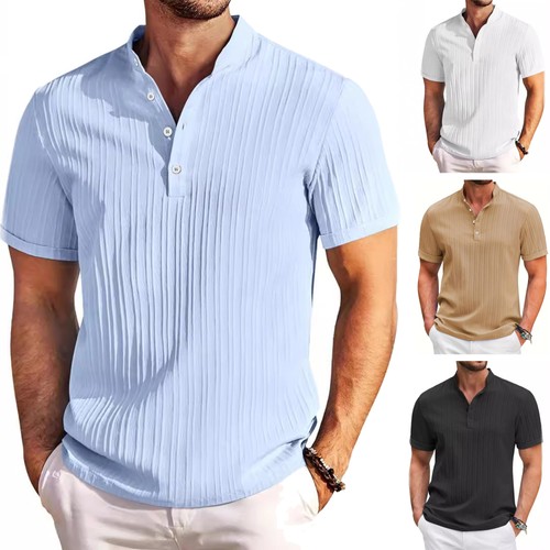 Mens henley shirt short - henley,