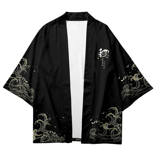 Men unisex kimono coat - unisex, outwear