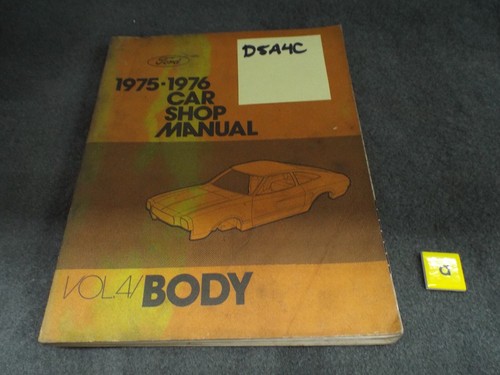 Shop manual body 1975 - manual, 1976