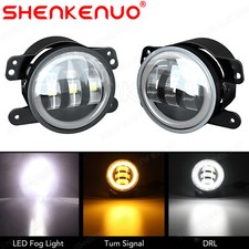 2X 4"inch Round LED Fog Lights Angel Lamp for Ford Focus MK2 2004-2012 Freestyle