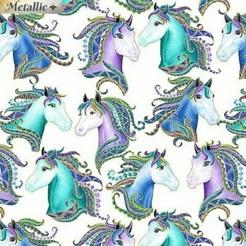 Fat quarter horsen - fat, 'horsen