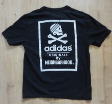 Mens Black Crew Neck ADIDAS ORIGINALS x NEIGHBORHOOD T Shirt - Size Large