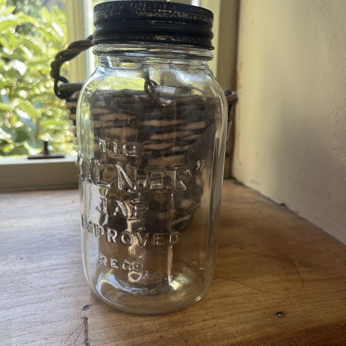 Vintage glass fruit kilner - vintage,