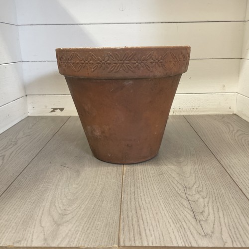 Large vintage terracotta pot - terracotta,