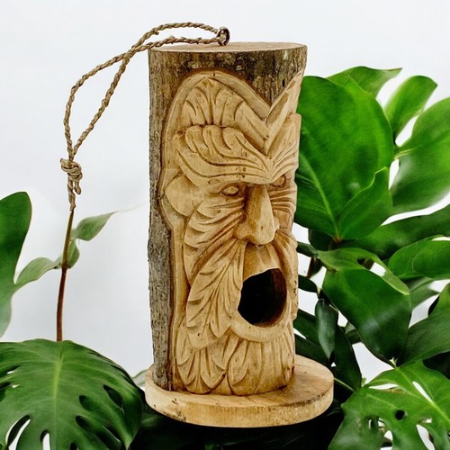 Wooden bird house nesting box - house,