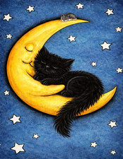 🐾 🐱 Black Cat Sleeping