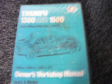 HAYNES Triumph 1300 and 1500 Owners Workshop Manual 1965-64 