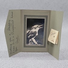 Rare Vintage 1932 Australia Christmas Card Photo & Calender Used Unusual