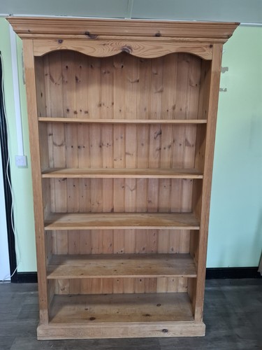 Old pine bookcase - pine,
