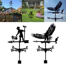 Creative Vintage  Weather Vane Iron Wind Speed Spinner Vane Garden Decor
