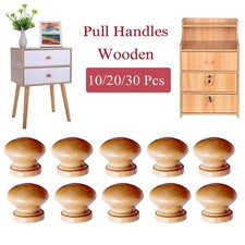 10Pcs Wooden Knobs With Screws