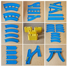 Tomy Trackmaster blue track pieces