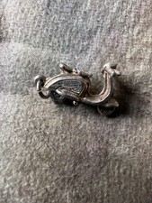 1960s Solid Silver Charm of Moped Lambretta Scooter mini model of the real thing