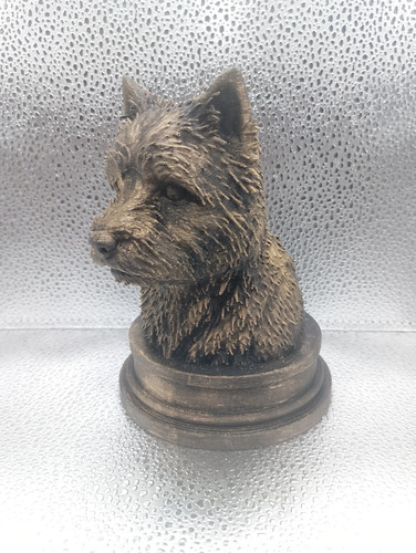 Cairn terrier bust - terrier,
