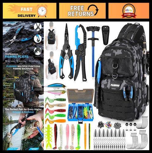 Fishing backpack with - backpack, tackle