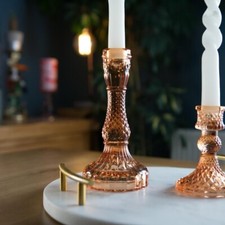 Orange Tall Textured Glass