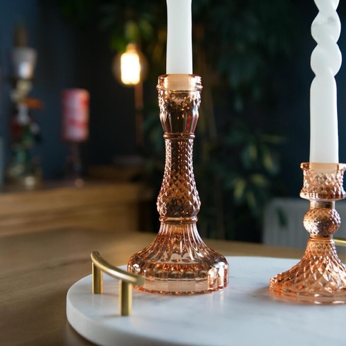 Orange tall textured glass - orange,