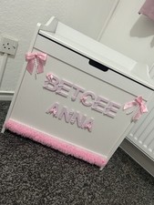 Handmade personalised toy box