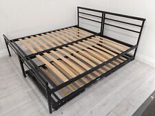LARGE DOUBLE BED FRAME 2 Singles + 1 Trundle Pull Out Guest Bed FREE DELIVERY