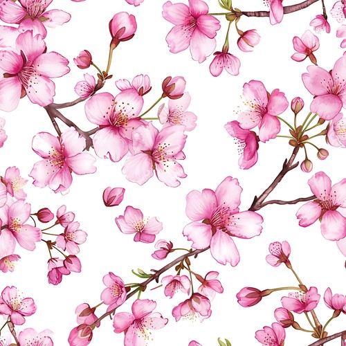 Cherry blossom 100 - blossom!, cotton