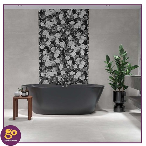 Large grey rose - rose, floral