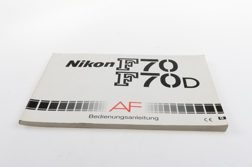 Nikon f70 f70d manual - nikon,