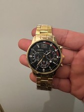Gold watch - gold,