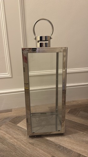 Large silver modern decorative