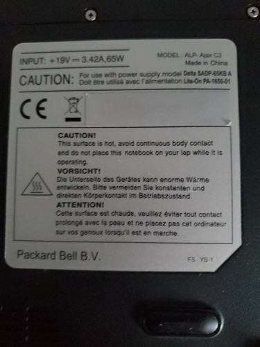 Packard bell easynote alp - packard,